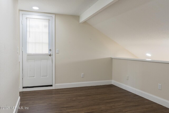 8305 Coralberry Ln, Jacksonville, FL 32244 - foyer entrance with dark wood-style floors and recessed lighting
