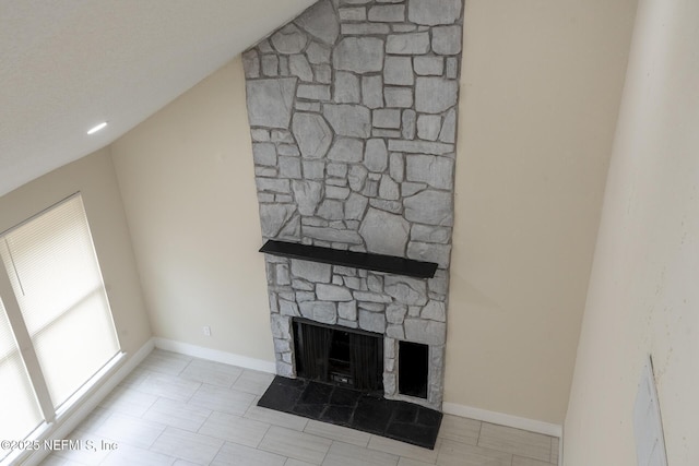 8305 Coralberry Ln, Jacksonville, FL 32244 - detailed view of a stone fireplace and baseboards