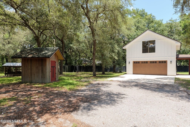2871 Anchor Rd, Middleburg, FL 32068 - exterior space with gravel driveway and a garage