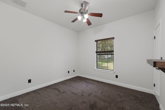 2871 Anchor Rd, Middleburg, FL 32068 - empty room featuring dark colored carpet and a ceiling fan