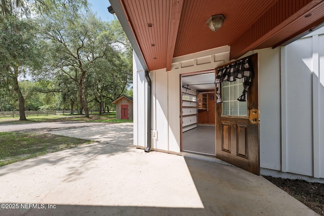 2871 Anchor Rd, Middleburg, FL 32068 - view of patio featuring a shed