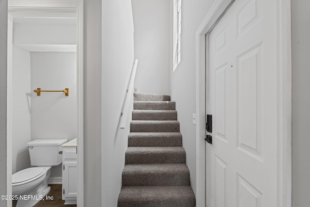 2300 Twelve Oaks Dr Unit K-14, Orange Park, FL 32065 - stairs with wood finished floors and baseboards