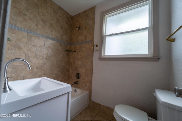 3312 Dellwood Ave, Jacksonville, FL 32205 - bathroom featuring shower / washtub combination, tile patterned floors, and vanity