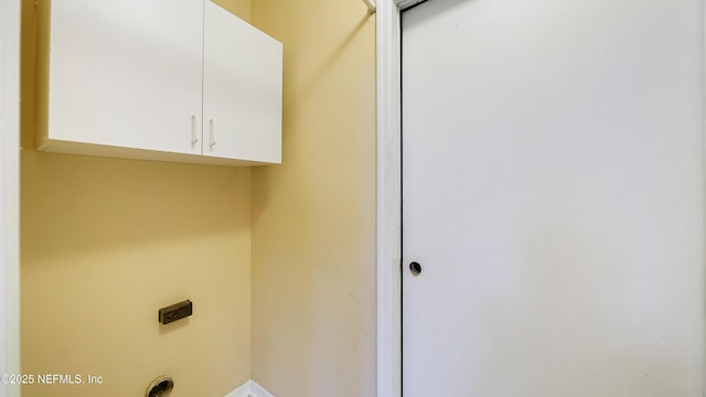 2109 Hovington Cir W, Jacksonville, FL 32246 - laundry room with cabinet space and electric dryer hookup