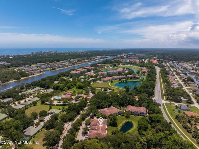 25 Riverview Bnd N Unit 122, Palm Coast, FL 32137 - aerial overview of property's location with a nearby body of water and nearby suburban area