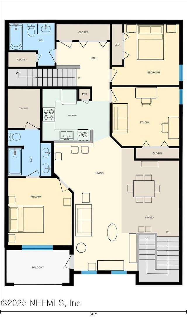 25 Riverview Bnd N Unit 122, Palm Coast, FL 32137 - view of property floor plan