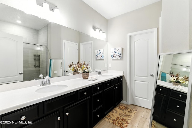 9217 Gilmore Grove Way, Jacksonville, FL 32211 - full bathroom featuring double vanity and a tile shower