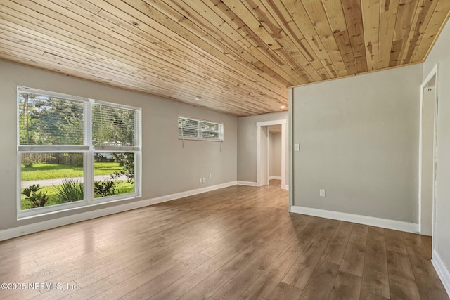 243 Ravenswood Dr, Saint Augustine, FL 32084 - spare room with wood ceiling and wood-type flooring