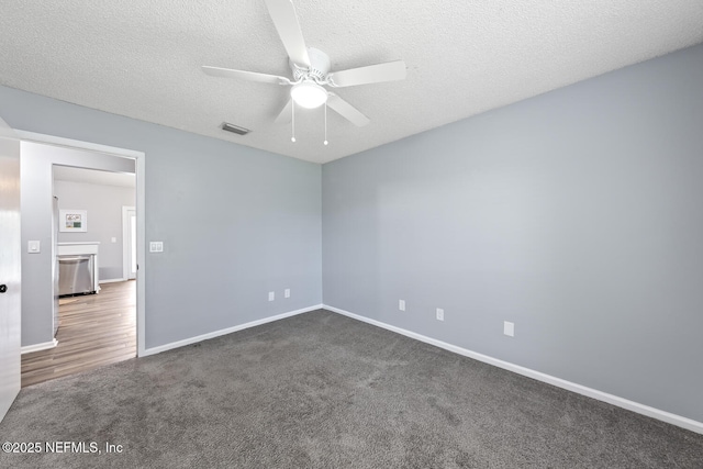 13254 Karla Cove Ln, Jacksonville, FL 32225 - carpeted empty room with ceiling fan and a textured ceiling