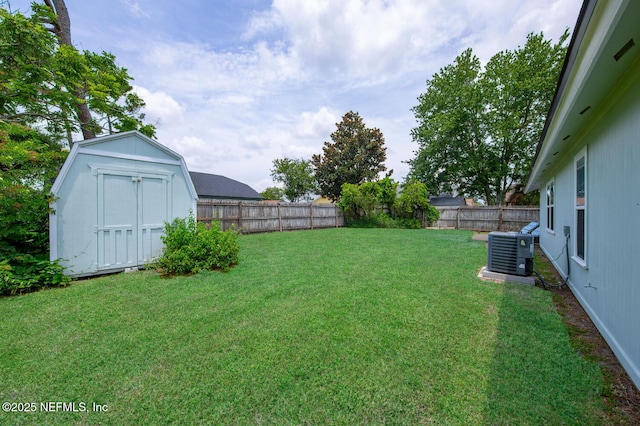 13254 Karla Cove Ln, Jacksonville, FL 32225 - fenced backyard featuring a storage shed