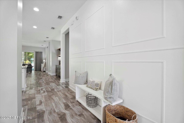 395 Jennie Lake Ct, Saint Johns, FL 32095 - hall featuring recessed lighting and light wood finished floors