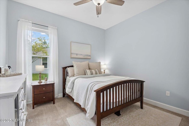 395 Jennie Lake Ct, Saint Johns, FL 32095 - bedroom with light carpet and ceiling fan