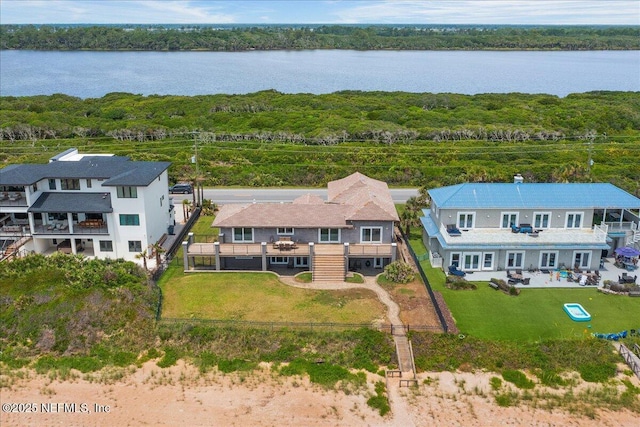 2481 S Ponte Vedra Blvd, Ponte Vedra Beach, FL 32082 - view from above of property featuring a forest and a large body of water