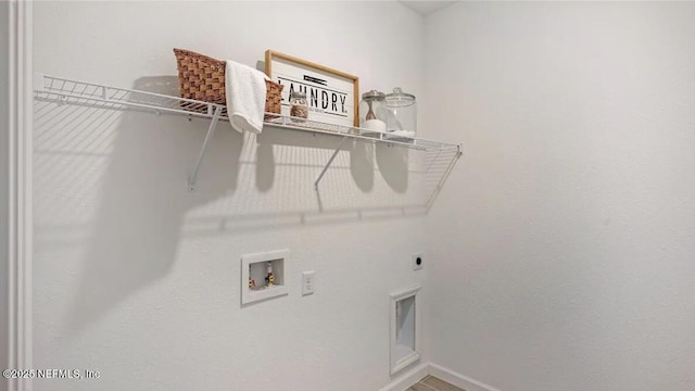 179 Charmer Trce, Saint Augustine, FL 32092 - washroom with electric dryer hookup and hookup for a washing machine