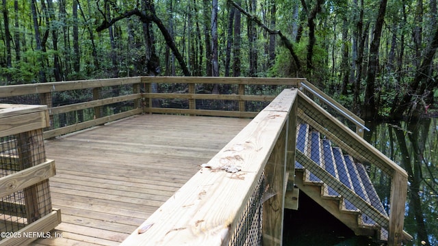 179 Charmer Trce, Saint Augustine, FL 32092 - wooden deck with a view of trees