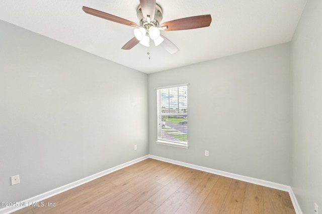 1500 Calming Water Dr Unit 4504, Fleming Island, FL 32003 - spare room featuring light wood-style flooring and ceiling fan