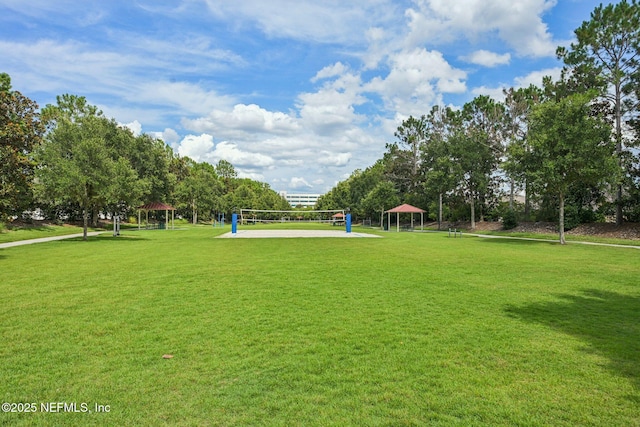 1500 Calming Water Dr Unit 4504, Fleming Island, FL 32003 - view of property's community with a gazebo, volleyball court, and a lawn