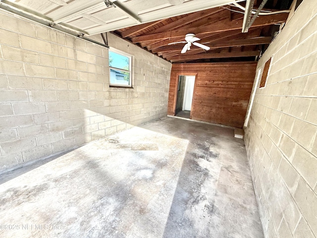 2536 Wedgefield Blvd, Jacksonville, FL 32211 - garage with concrete block wall