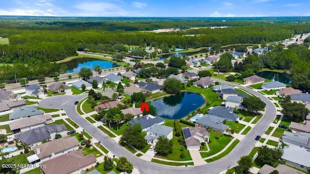96220 Ridgewood Cir, Fernandina Beach, FL 32034 - aerial overview of property's location with a heavily wooded area and nearby suburban area