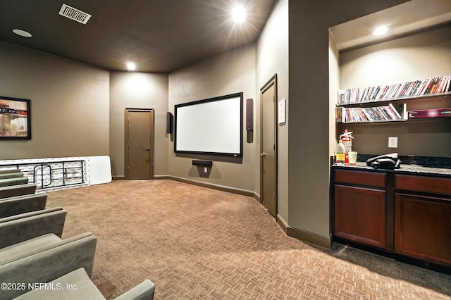 736 Tidewater Ct, Ponte Vedra Beach, FL 32082 - carpeted cinema room with recessed lighting