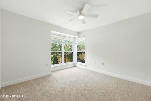 736 Tidewater Ct, Ponte Vedra Beach, FL 32082 - carpeted empty room with baseboards and a ceiling fan