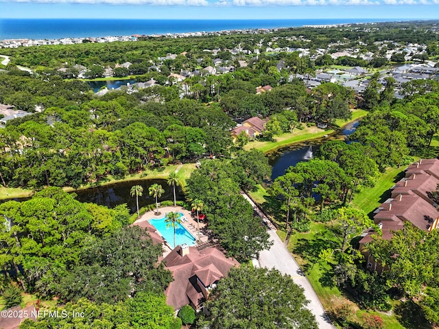 736 Tidewater Ct, Ponte Vedra Beach, FL 32082 - drone / aerial view of a nearby body of water and a pool