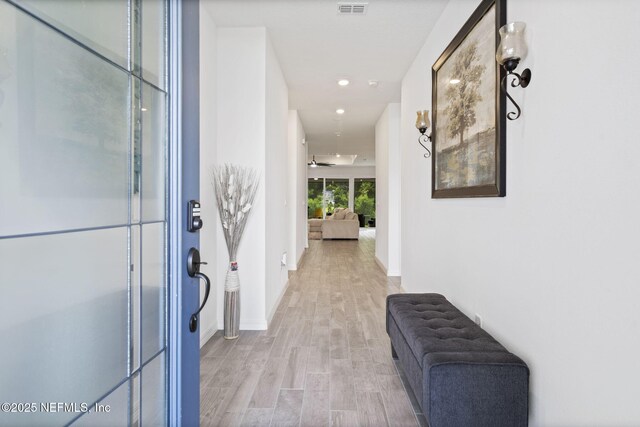 816 Blind Oak Way, Middleburg, FL 32068 - hallway featuring wood finished floors and recessed lighting