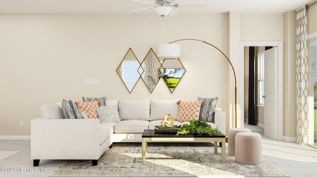 100 Round Robin Run, Saint Johns, FL 32259 - living room with ceiling fan and wood finished floors