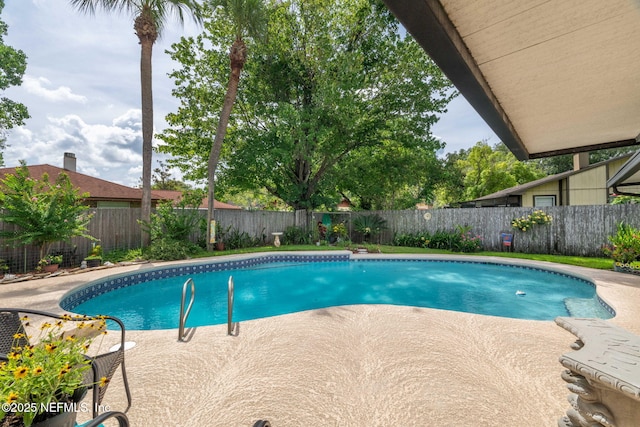 4115 Wilcrest Cir W, Jacksonville, FL 32277 - view of pool featuring a patio and a fenced backyard