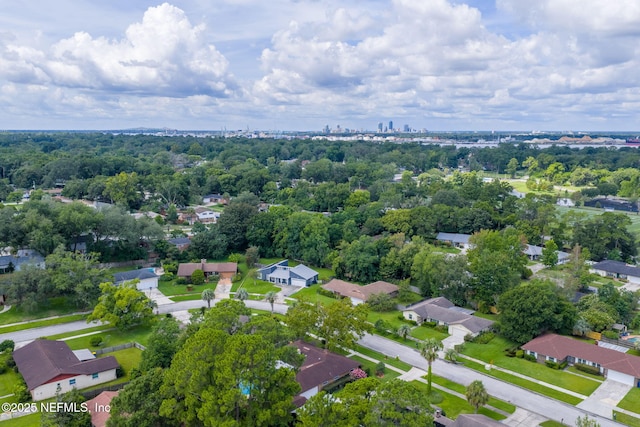 4115 Wilcrest Cir W, Jacksonville, FL 32277 - aerial view of residential area with a tree filled landscape