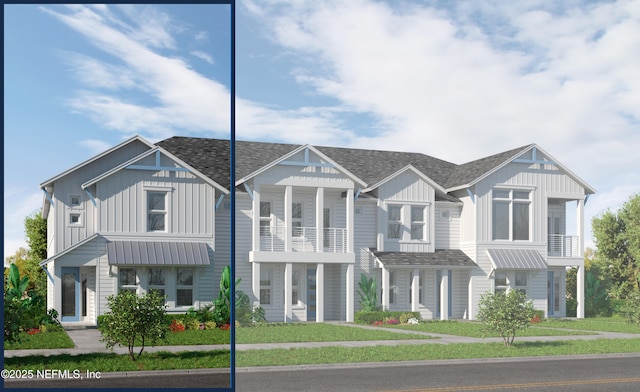 14 Islington Ln, Ponte Vedra, FL 32081 - townhome / multi-family property featuring board and batten siding and a shingled roof