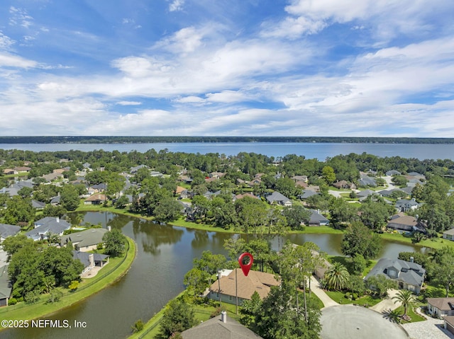 1506 Waterbridge Ct, Fleming Island, FL 32003 - aerial view of residential area featuring a large body of water
