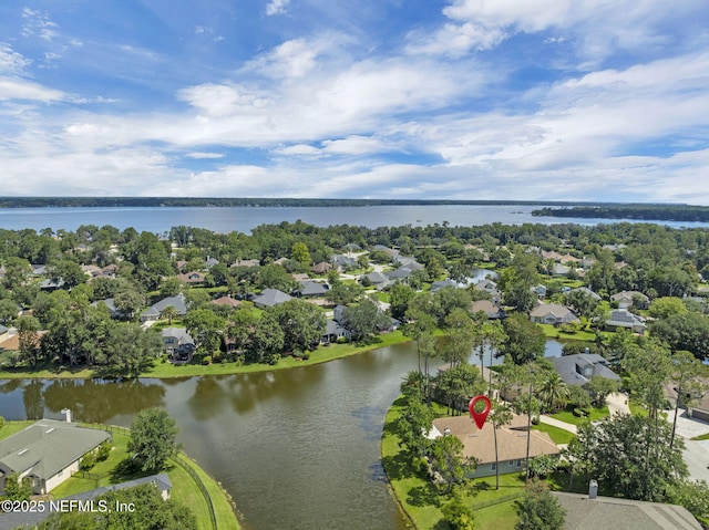 1506 Waterbridge Ct, Fleming Island, FL 32003 - aerial perspective of suburban area with a large body of water