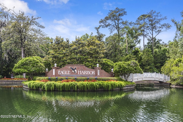1506 Waterbridge Ct, Fleming Island, FL 32003 - community sign featuring a water view