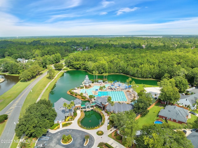 1506 Waterbridge Ct, Fleming Island, FL 32003 - drone / aerial view of a heavily wooded area
