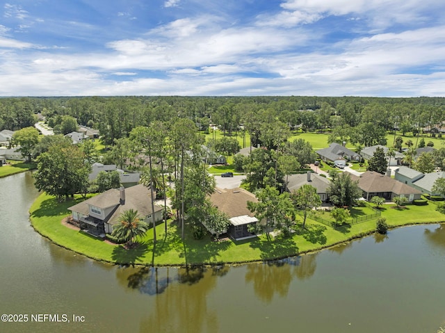 1506 Waterbridge Ct, Fleming Island, FL 32003 - aerial perspective of suburban area with a nearby body of water