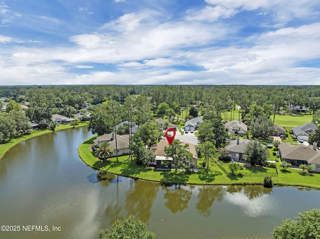 1506 Waterbridge Ct, Fleming Island, FL 32003 - aerial perspective of suburban area featuring a nearby body of water