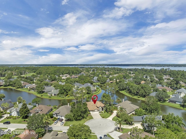 1506 Waterbridge Ct, Fleming Island, FL 32003 - aerial view of property's location with nearby suburban area and a nearby body of water