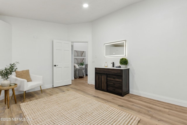1465 Lambert Ave, Flagler Beach, FL 32136 - sitting room with light wood finished floors and baseboards