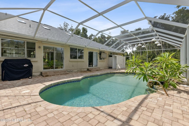1465 Lambert Ave, Flagler Beach, FL 32136 - outdoor pool with a patio area and area for grilling