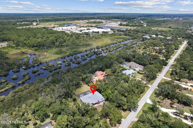 1465 Lambert Ave, Flagler Beach, FL 32136 - aerial overview of property's location with a nearby body of water
