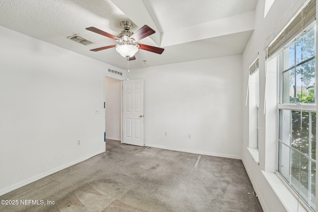 3005 Sunset Ridge Dr, Middleburg, FL 32068 - unfurnished room featuring a ceiling fan, carpet flooring, and a textured ceiling