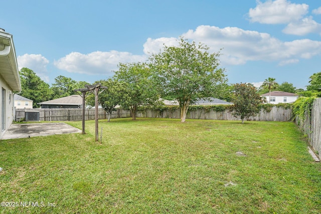 3005 Sunset Ridge Dr, Middleburg, FL 32068 - fenced backyard featuring a patio