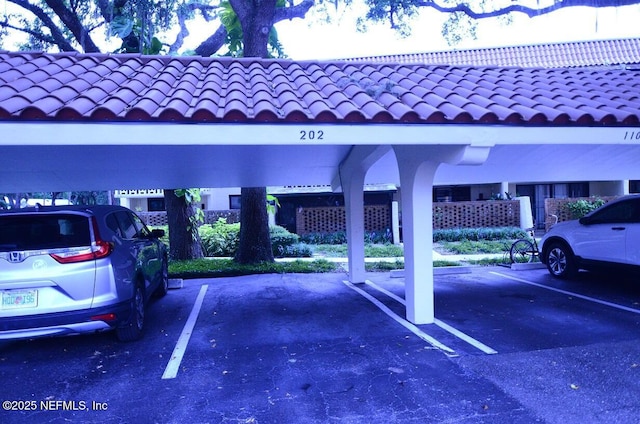 1810 Sevilla Blvd Unit 202, Atlantic Beach, FL 32233 - view of covered parking lot