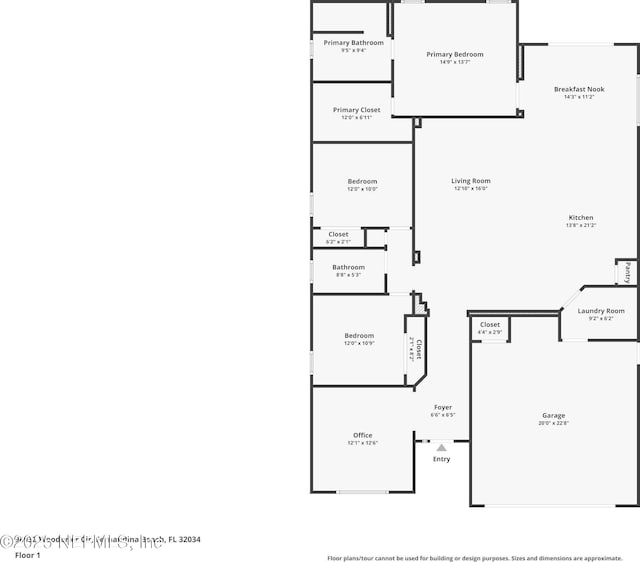 94032 Woodbrier Cir, Fernandina Beach, FL 32034 - view of property floor plan