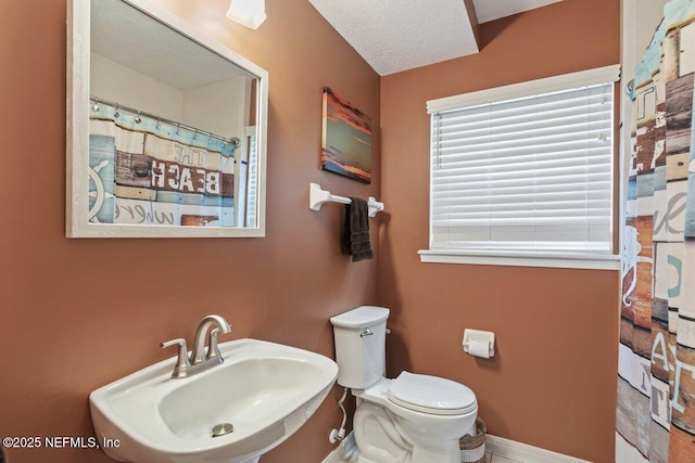 2348 Seminole Reach Ct, Atlantic Beach, FL 32233 - full bathroom featuring a sink and a textured ceiling