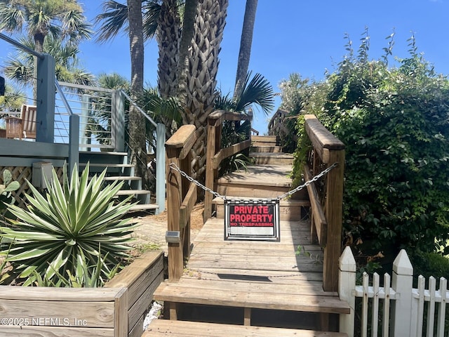2348 Seminole Reach Ct, Atlantic Beach, FL 32233 - wooden deck featuring stairs