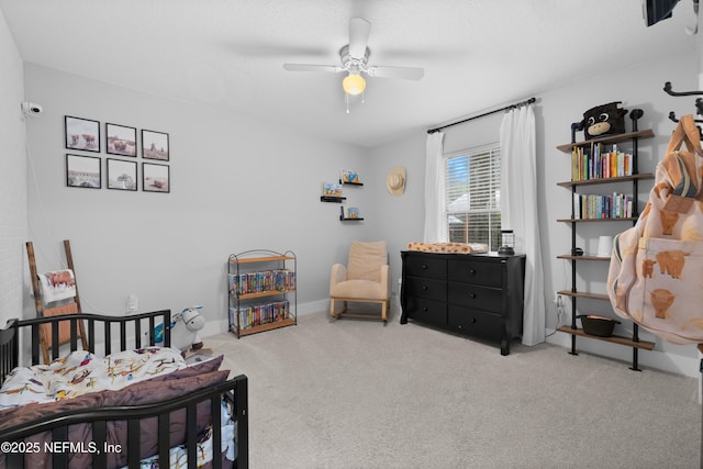 5263 Ellen Ct, Saint Augustine, FL 32086 - bedroom with carpet flooring and a ceiling fan