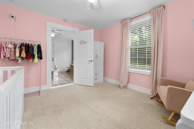 5263 Ellen Ct, Saint Augustine, FL 32086 - bedroom with carpet flooring and ceiling fan