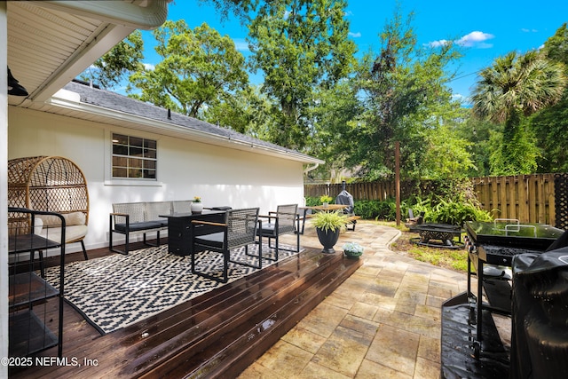 5263 Ellen Ct, Saint Augustine, FL 32086 - view of patio with outdoor dining area and outdoor lounge area